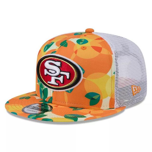 Mens New Era San Francisco 49ers Citrus 9FIFTY Trucker Snapback Hat Product Image