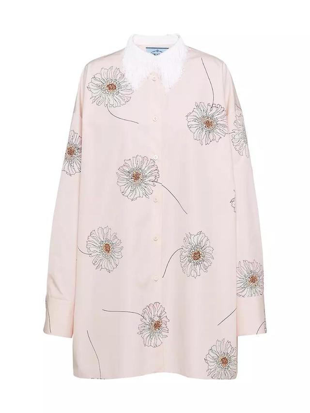 Printed Poplin Shirt Dress Product Image