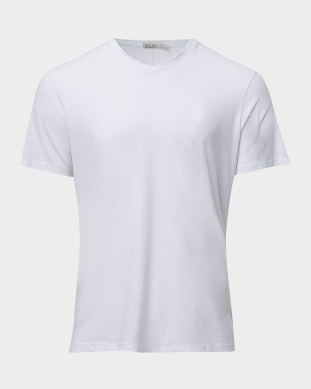 Mens Malibu Collection Cotton Modal V-Neck T-Shirt Product Image