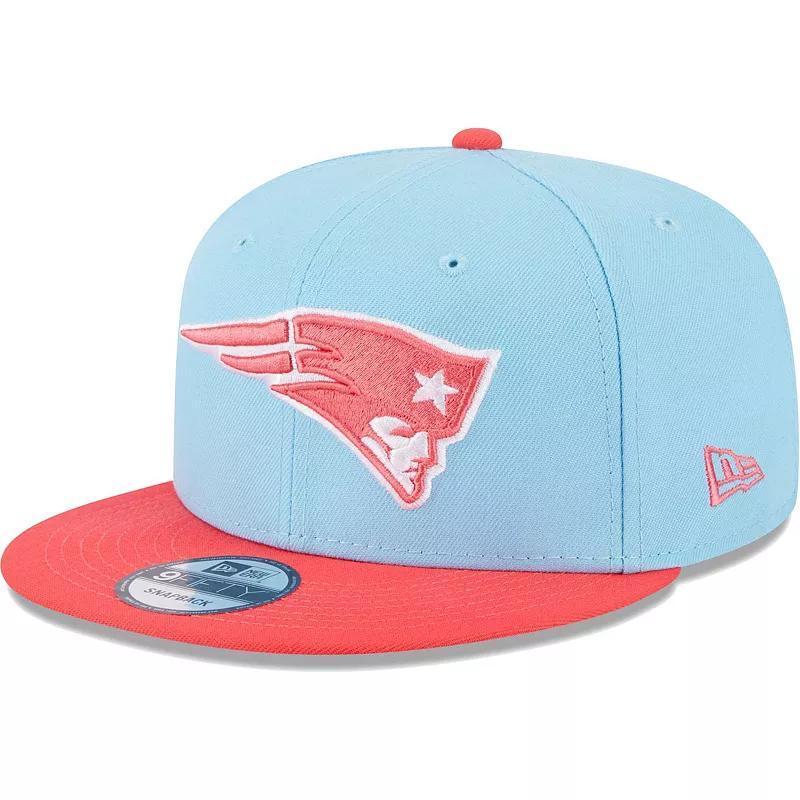 Mens New Era Light Blue New England Patriots Two-Tone Color Pack 9FIFTY Snapback Hat - Light Blue Product Image