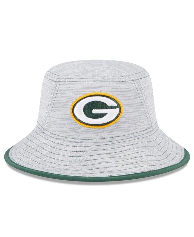 Mens New Era Gray Green Bay Packers Game Bucket Hat Product Image