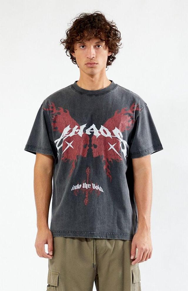 Men's Chaos Wings Vintage Oversized T-Shirt Product Image