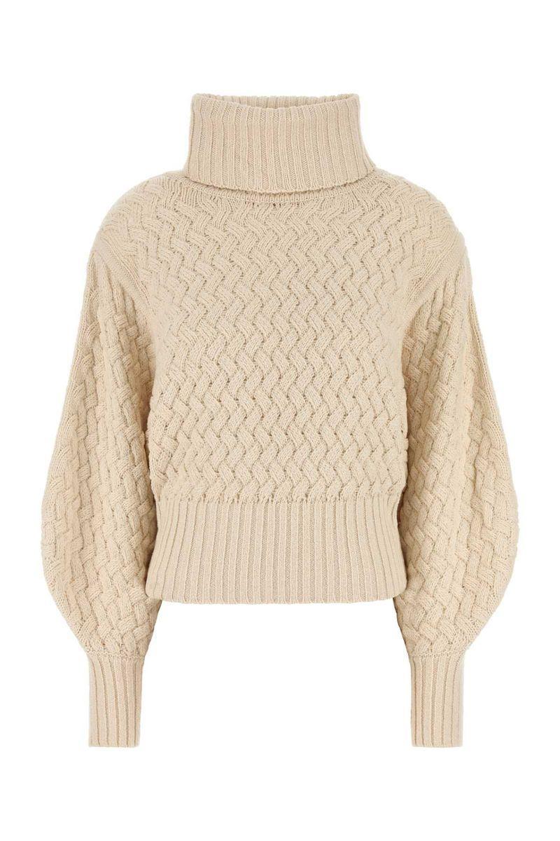 Illustration Textured Sweater, Cardigans Beige Product Image