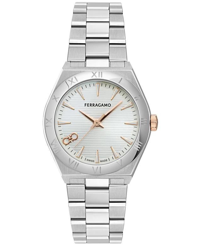 Ferragamo Womens Swiss Vega Stainless Steel Bracelet Watch 35mm - Stainless Product Image