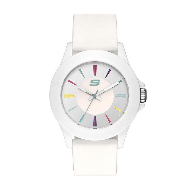 Skechers Womens Rosencrans White Silicone Watch Product Image