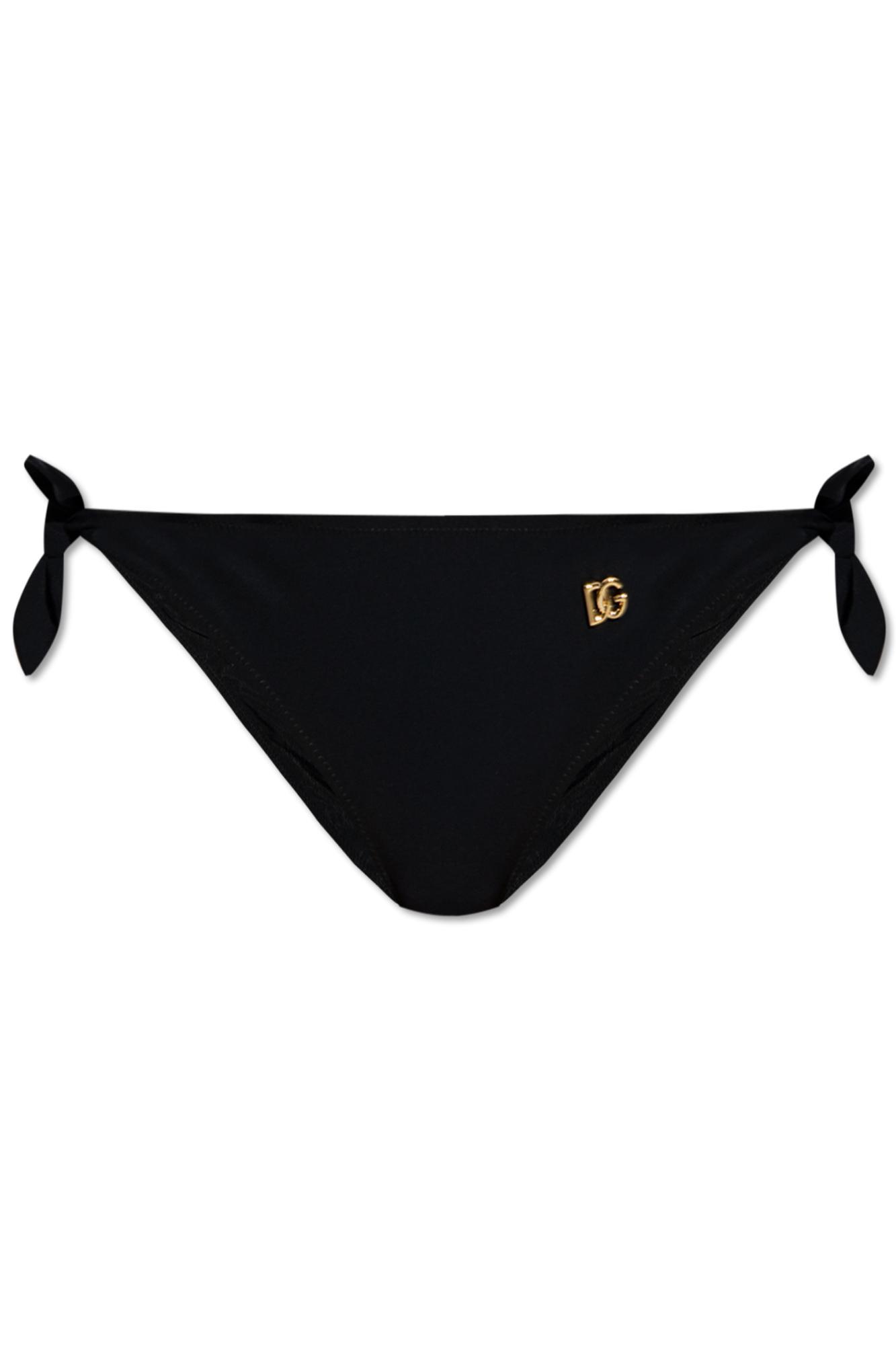 Triangle Tie Bikini Top In Black Product Image