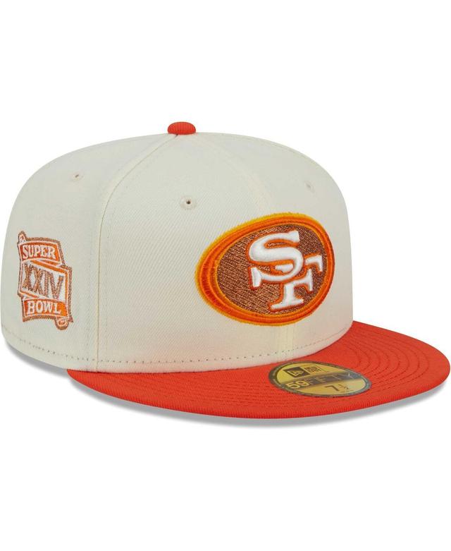 Mens New Era Cream/Scarlet San Francisco 49ers City Icon 59FIFTY Fitted Hat Product Image