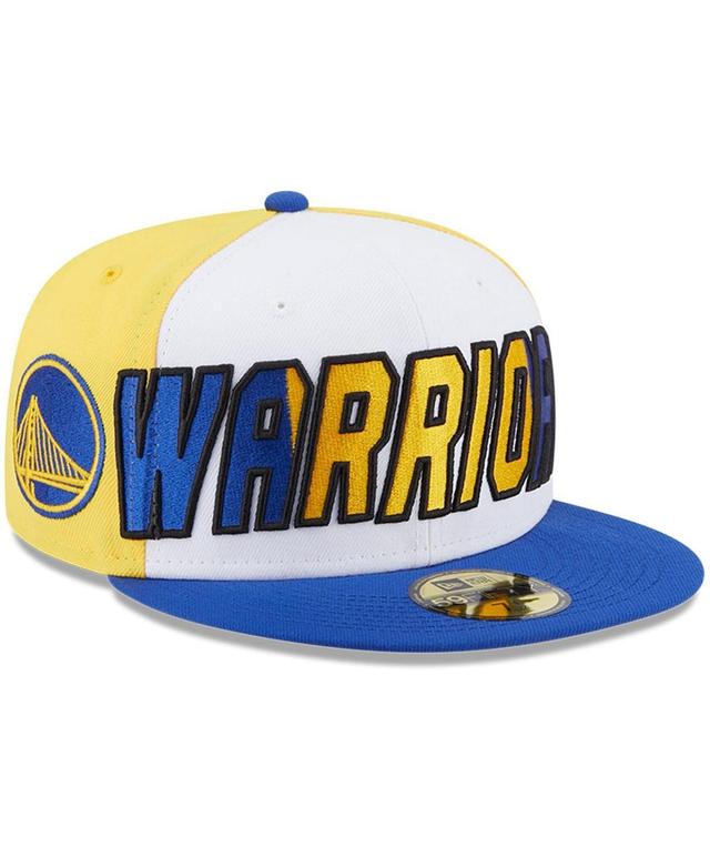 Mens New Era /Royal Golden State Warriors Back Half 9FIFTY Fitted Hat Product Image