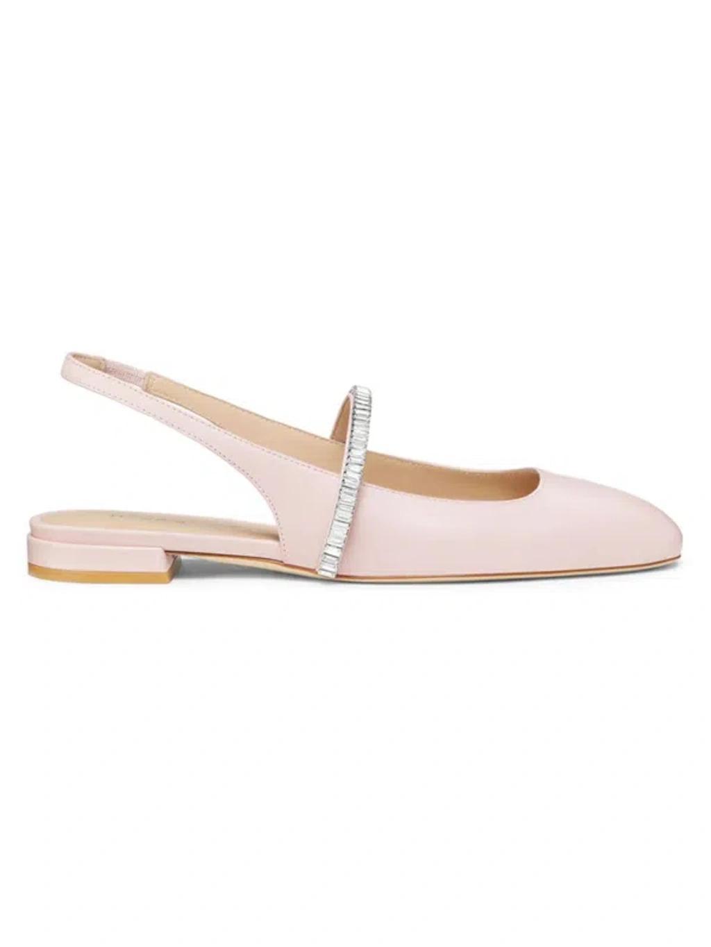 Womens Stefanie Leather Slingback Flats Product Image