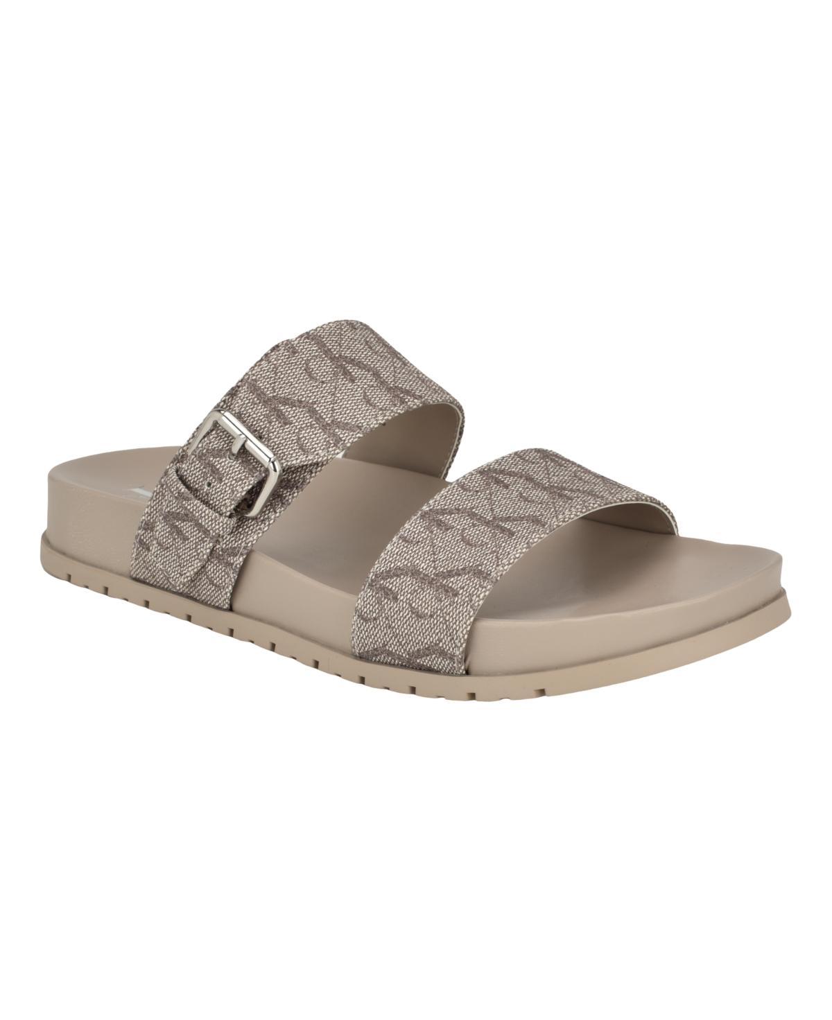 Calvin Klein Womens Landesa Slip-On Square Toe Casual Sandals Product Image