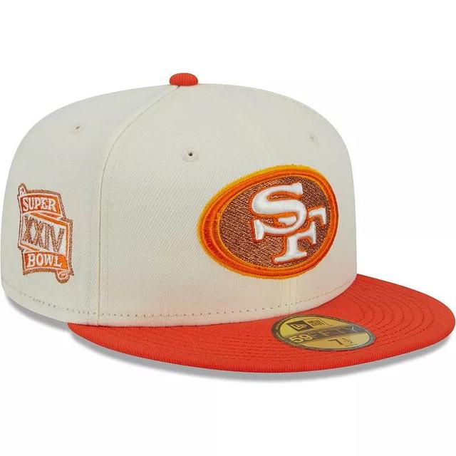 Mens New Era Cream/Scarlet San Francisco 49ers City Icon 59FIFTY Fitted Hat Product Image