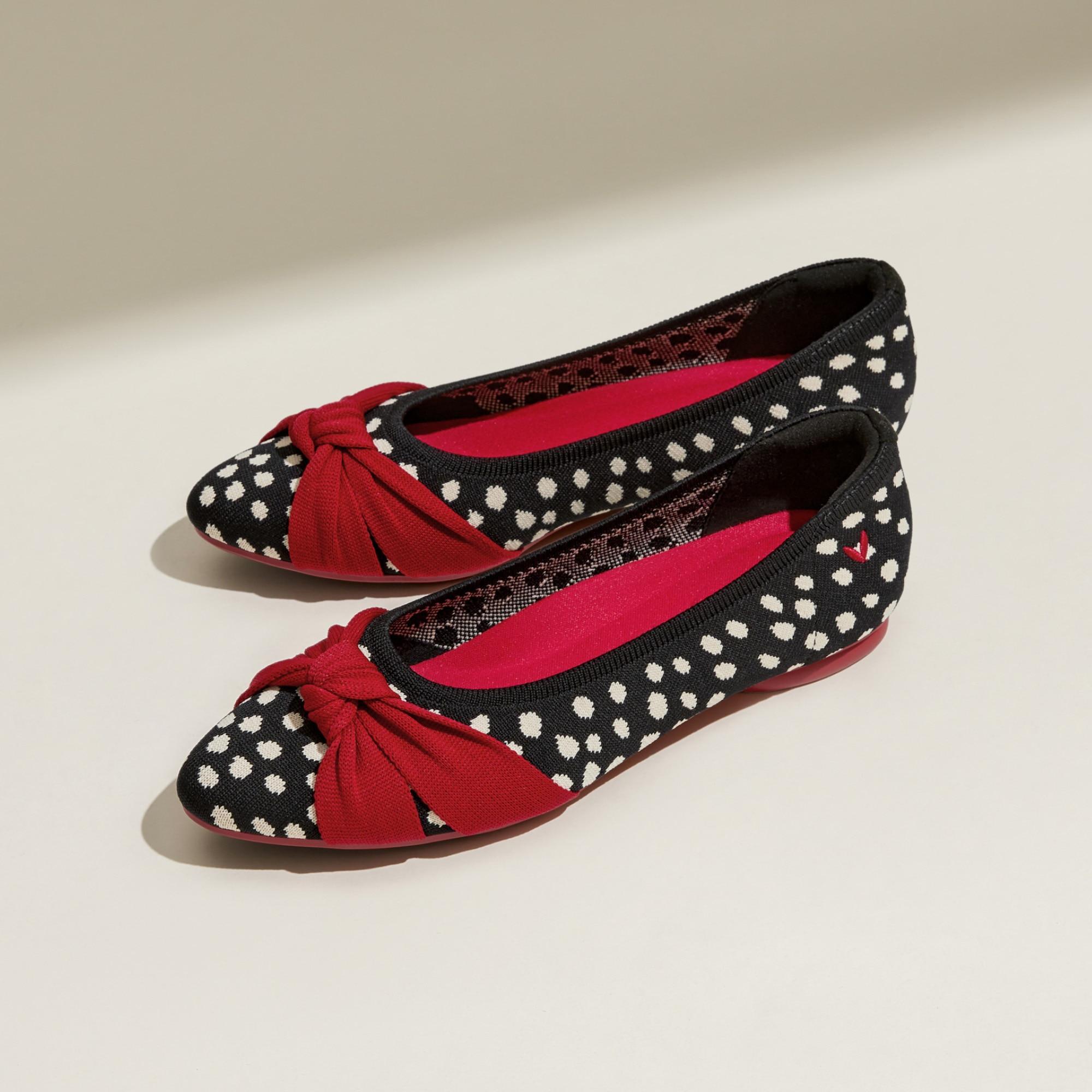 Almond-Toe Knotted Flats (Bibi) Product Image