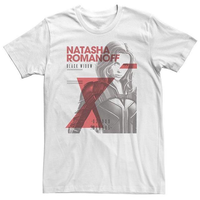 Big & Tall Marvel Black Widow Natasha Romanoff Portrait Tee, Mens Product Image