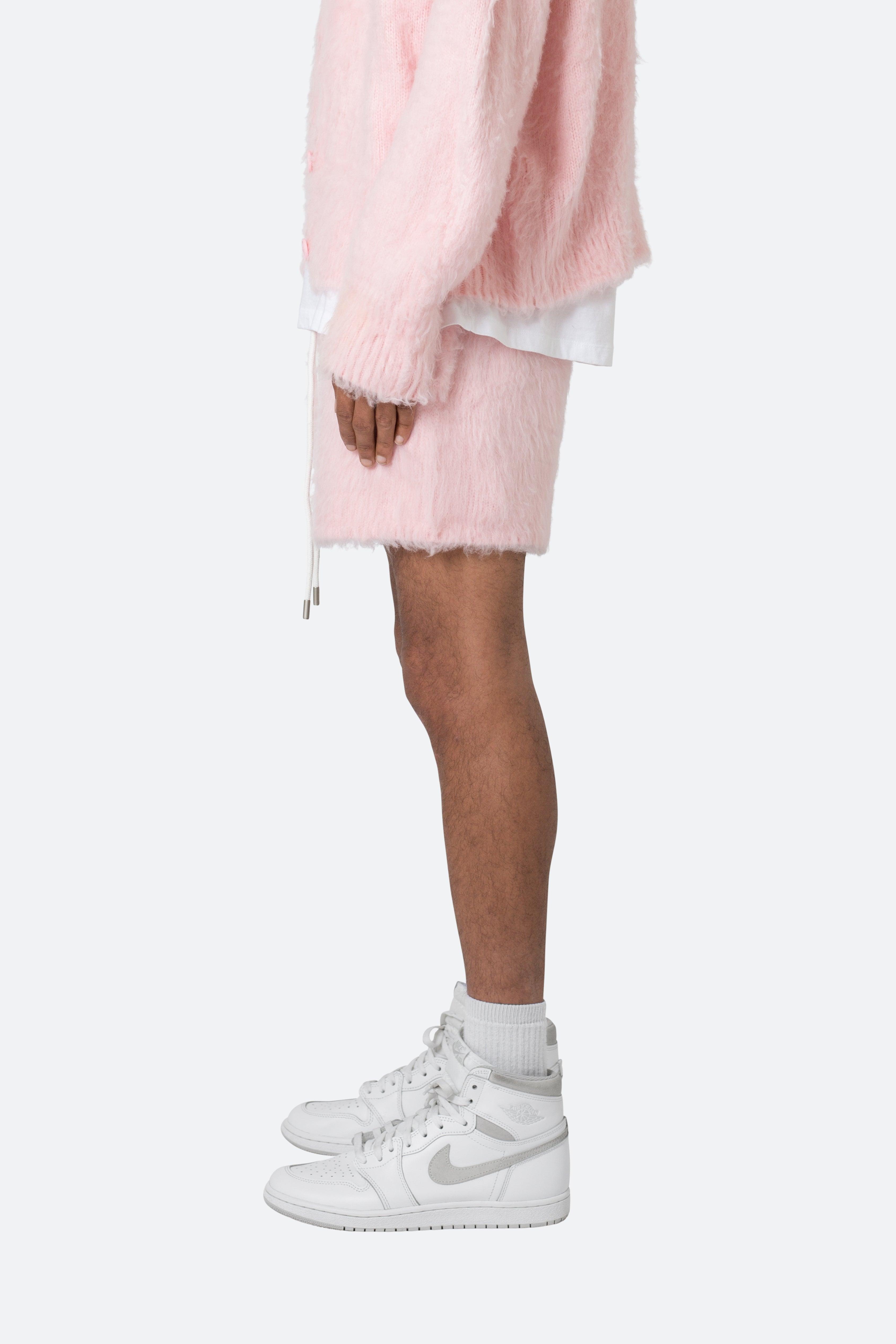 Fuzzy Sweatshorts - Pink Product Image