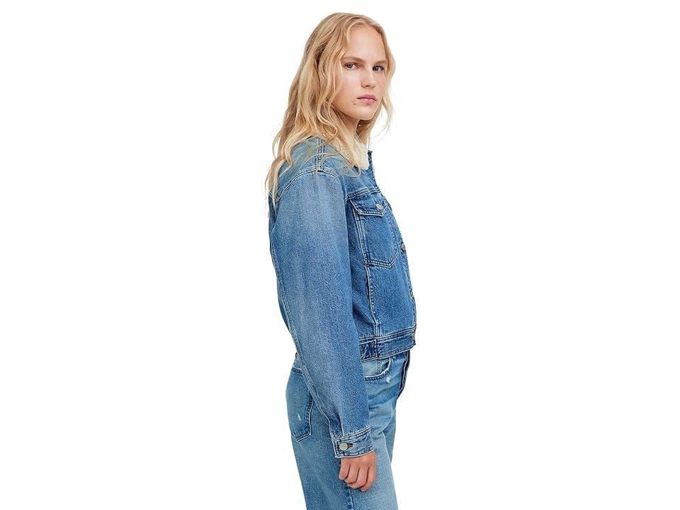 Madewell Denim Sherpa Jacket (Lanesboro Wash) Women's Jacket Product Image