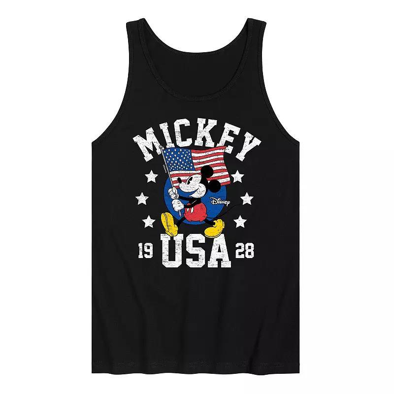 Disneys Mickey Mouse Mens Waving Flag USA Tank Top Product Image