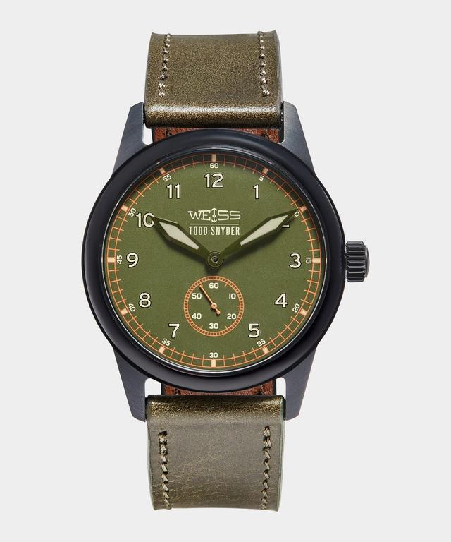 Todd Snyder x Weiss Watch Company 38MM Standard Issue Watch in Sand Storm Product Image