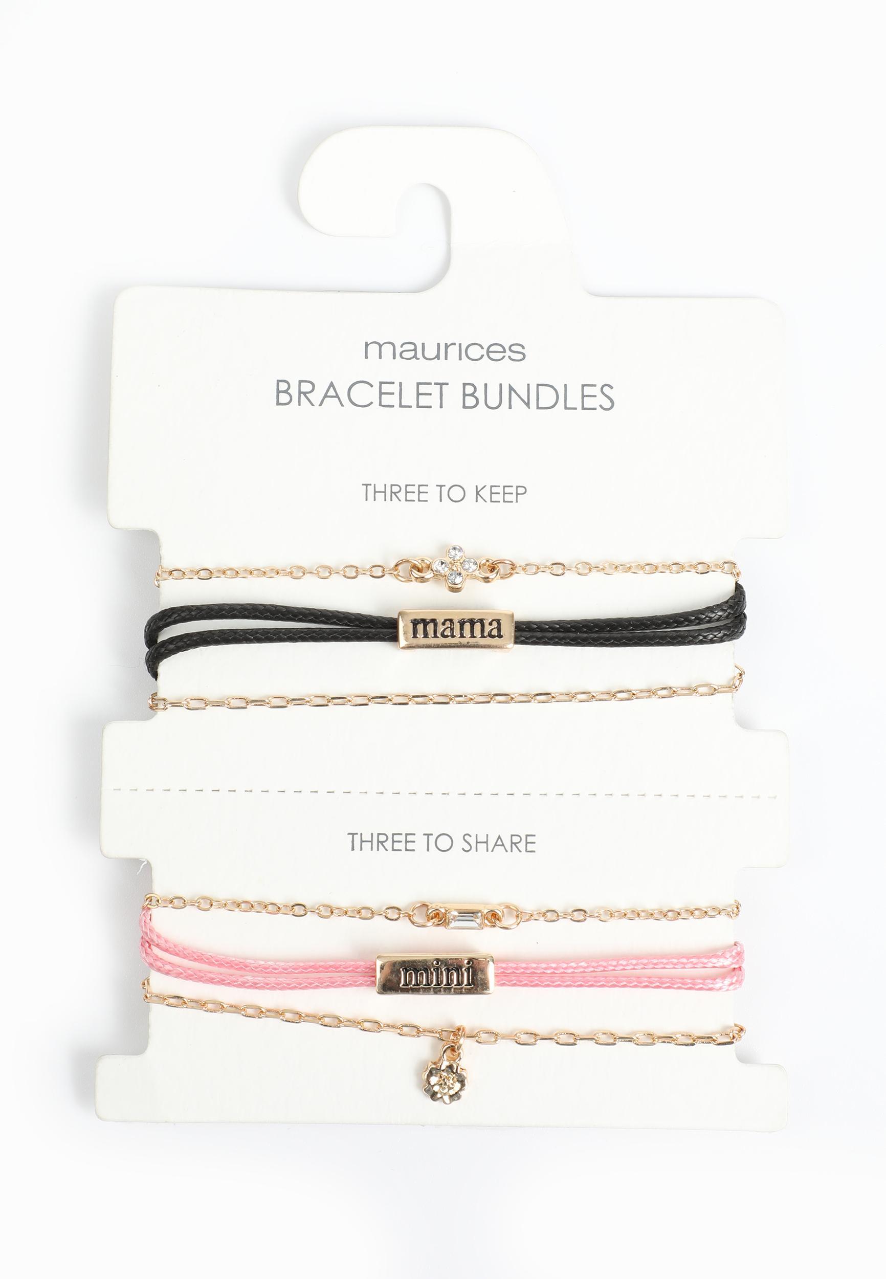 Maurices Womens Mama & Mini Wear & Share Stackable Bracelet Set Beige Size O/s Product Image