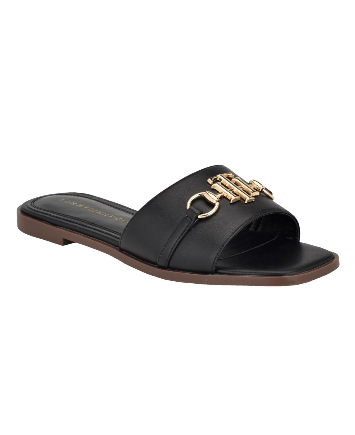 Tommy Hilfiger Womens Pipper Ornamented Slide Sandals Product Image