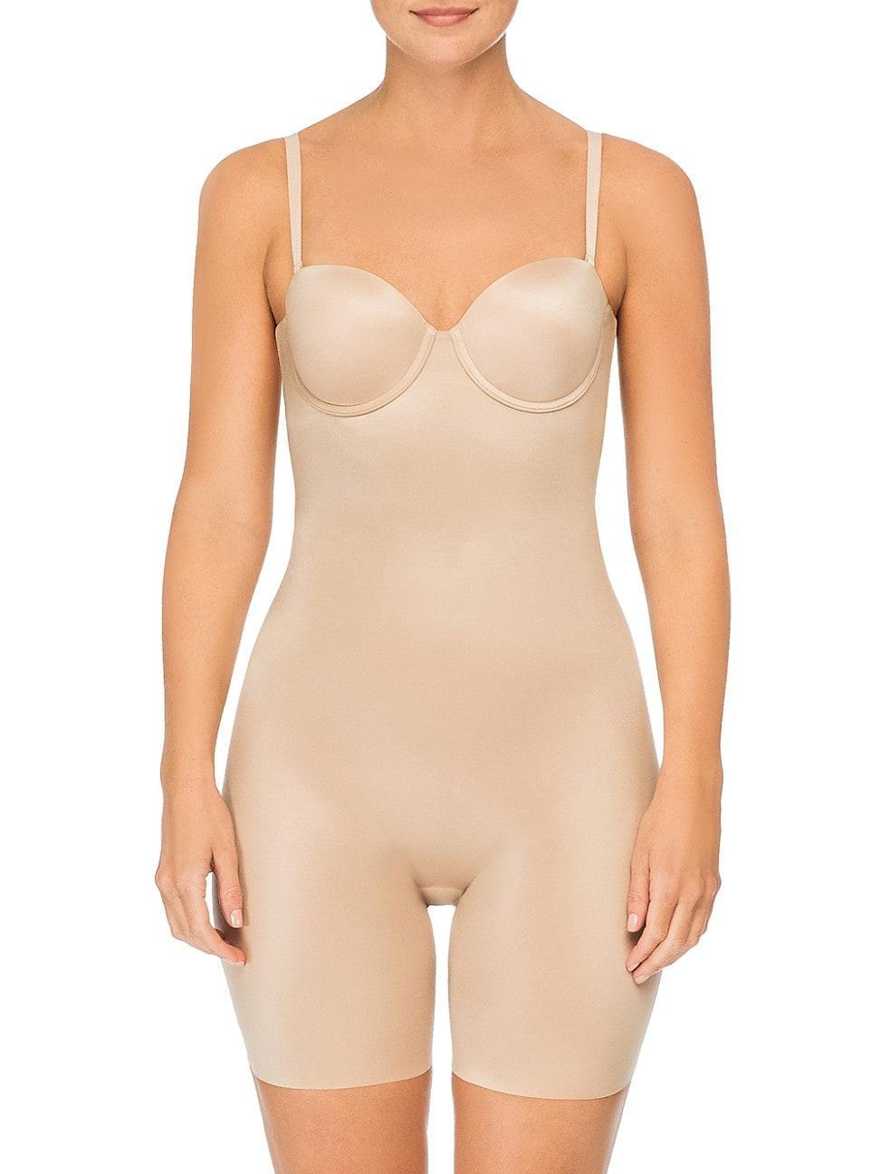 SPANX Suit Your Fancy Strapless Cupped Mid Thigh Bodysuit Product Image