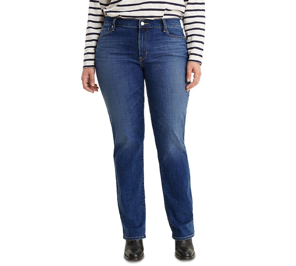 Levis Plus Size Classic Straight Leg Mid Rise Jeans Product Image