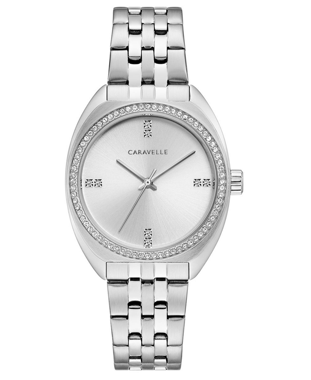 Caravelle by Bulova Womens Crystal Stainless Steel Watch - 43L214 Silver Product Image