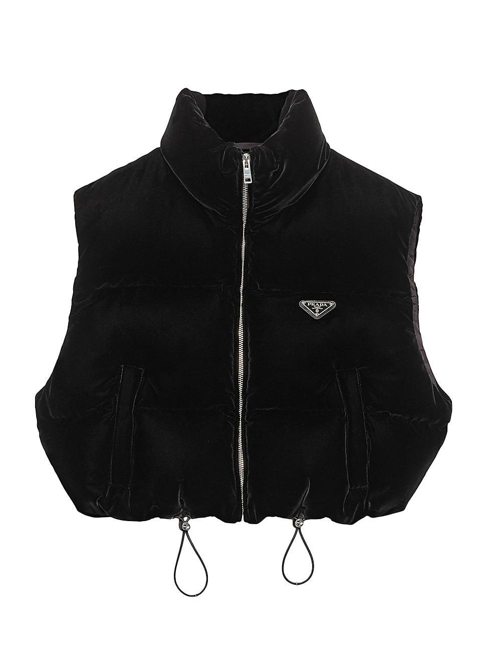 Womens Velvet Down Vest product image