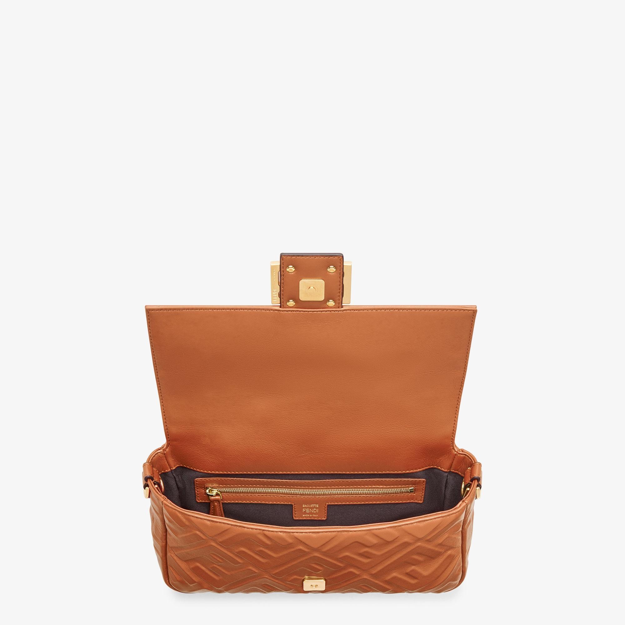 BaguetteBrown nappa leather bag Product Image