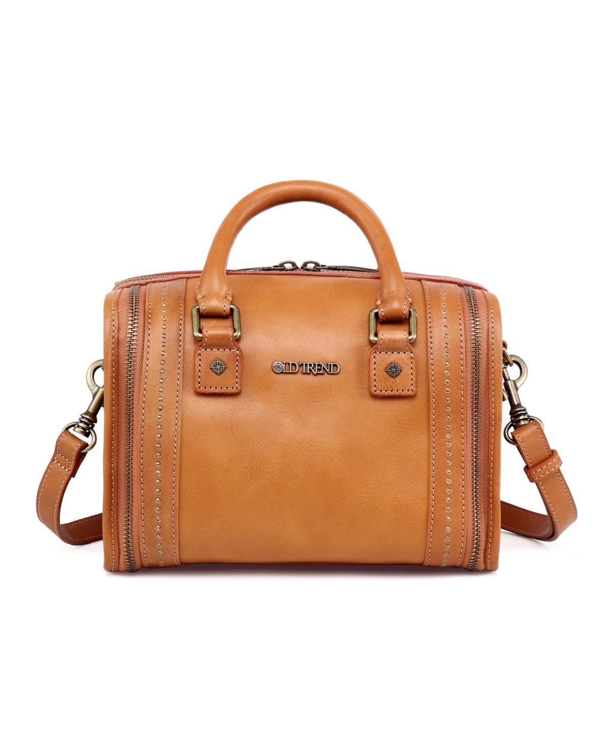 Old Trend Womens Genuine Leather Mini Trunk Crossbody Bag Product Image