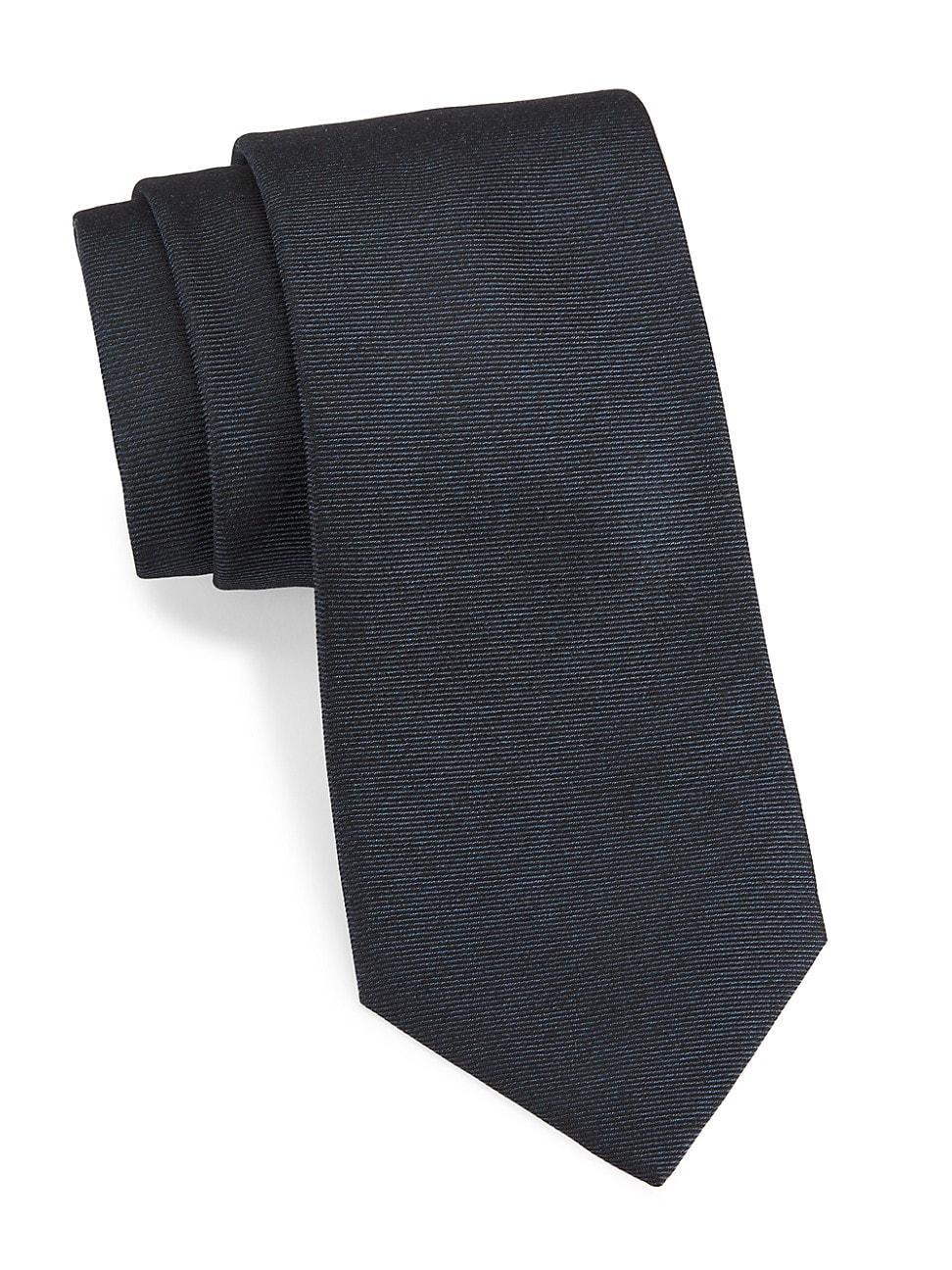 Mens Solid Silk Tie Product Image