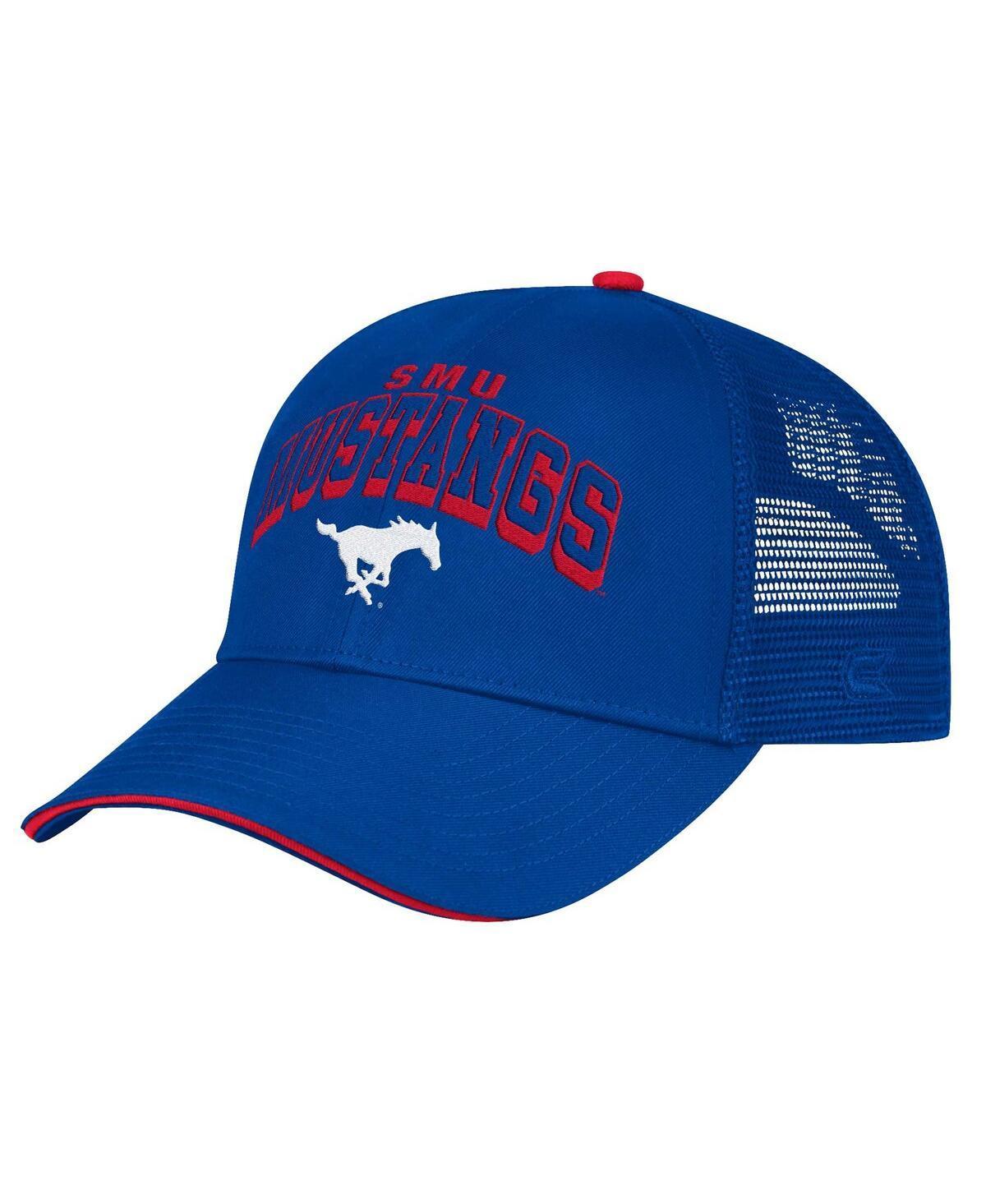 Mens Colosseum Royal SMU Mustangs Wyatt Adjustable Hat Product Image