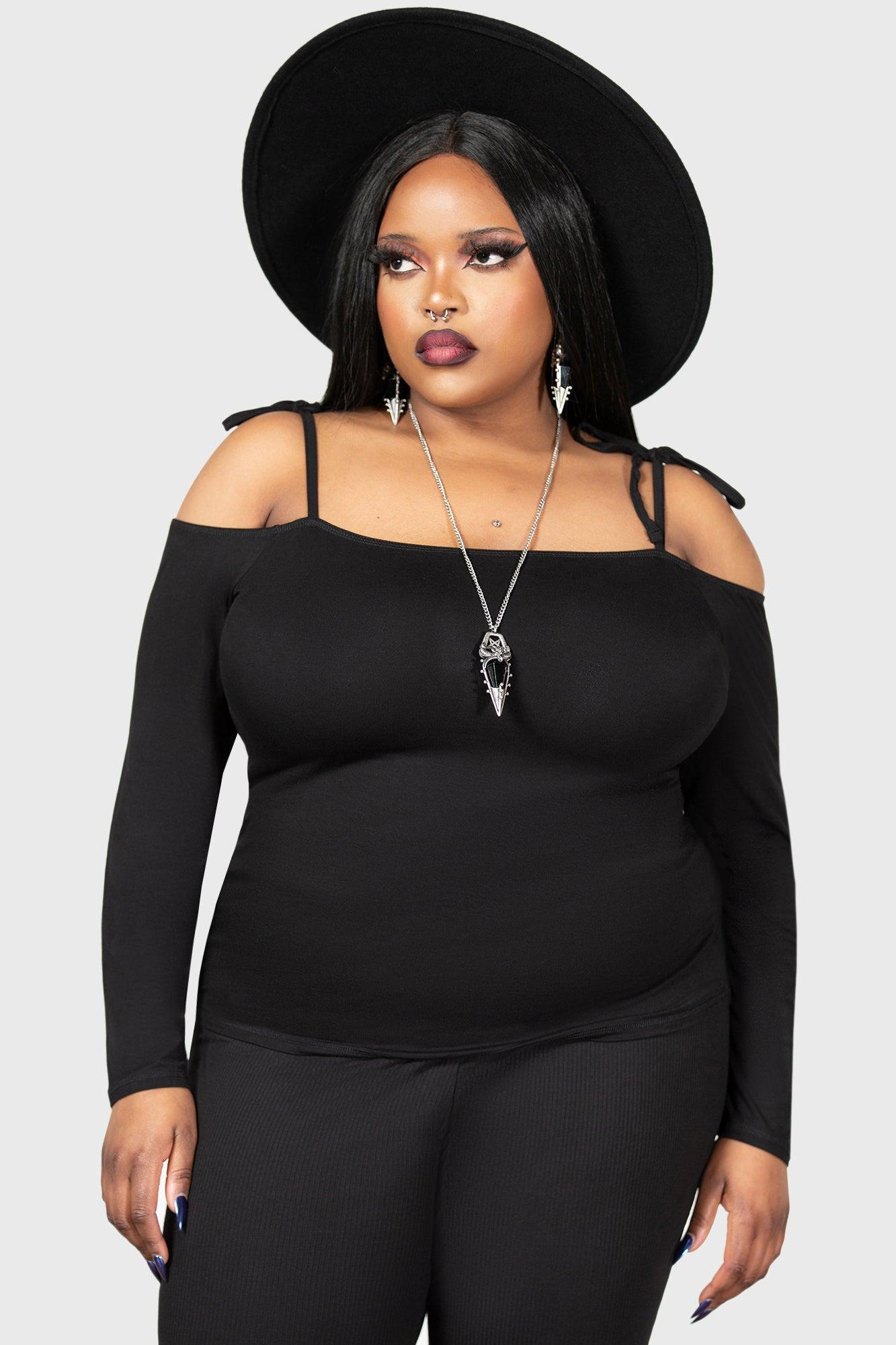 Withering Wench Bardot Top [PLUS] Female Product Image