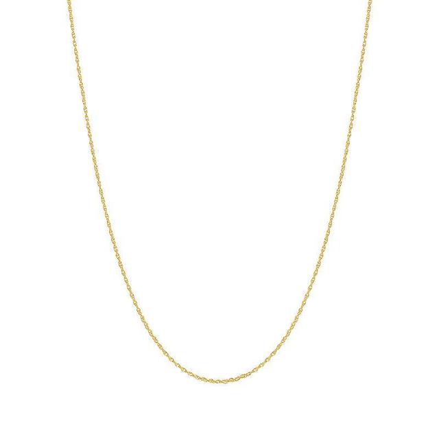 PRIMROSE Sterling Silver Rope Chain Necklace, Womens Yellow Product Image