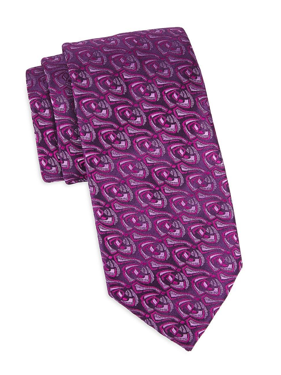 Mens Rose Silk Jacquard Tie Product Image