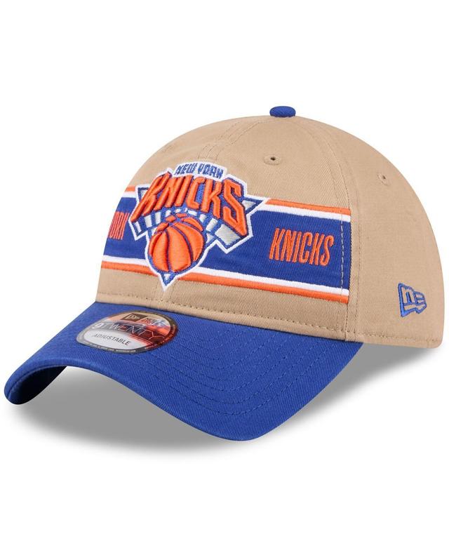 Mens New Era Tan/Blue New York Knicks 2024 NBA Draft 9TWENTY Adjustable Hat Product Image