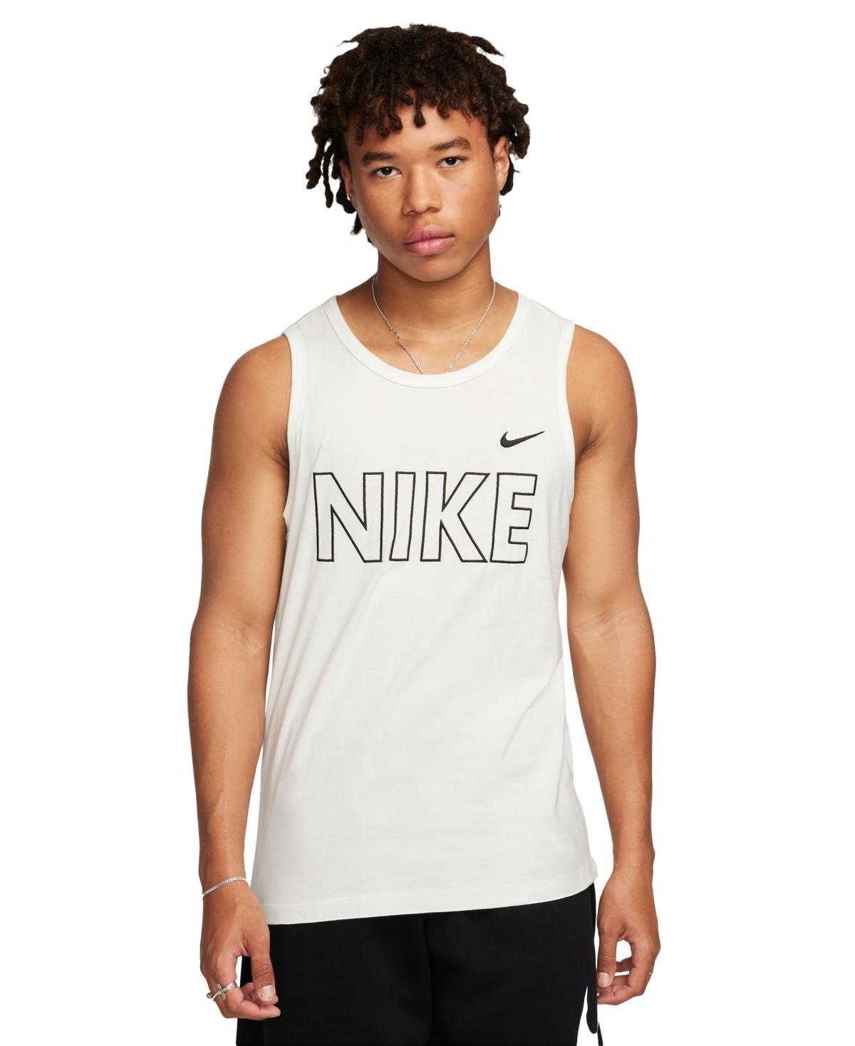 NIKE Men's Sportswear Logo Graphic Tank In Game Royal,(white) Product Image