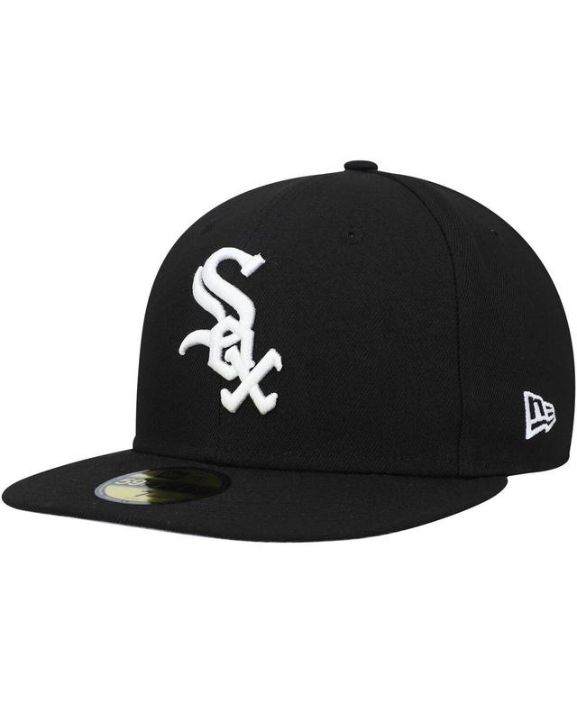 Mens New Era Black Chicago White Sox Authentic Collection Replica 59FIFTY Fitted Hat Product Image