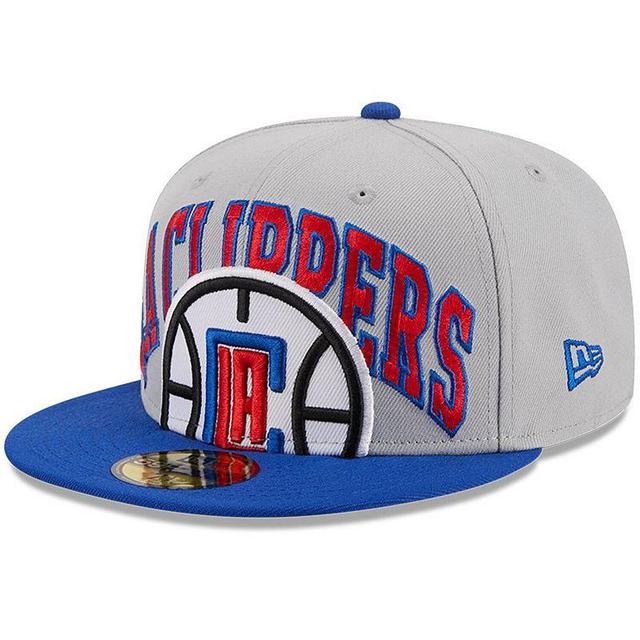 Mens New Era Gray/Royal LA Clippers Tip-Off Two-Tone 59FIFTY Fitted Hat Product Image