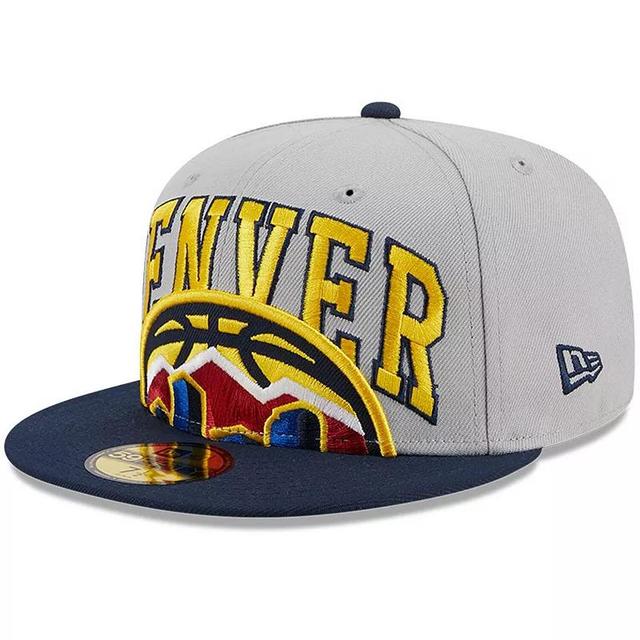 Mens New Era Gray/Navy Denver Nuggets Tip-Off Two-Tone 59FIFTY Fitted Hat Product Image