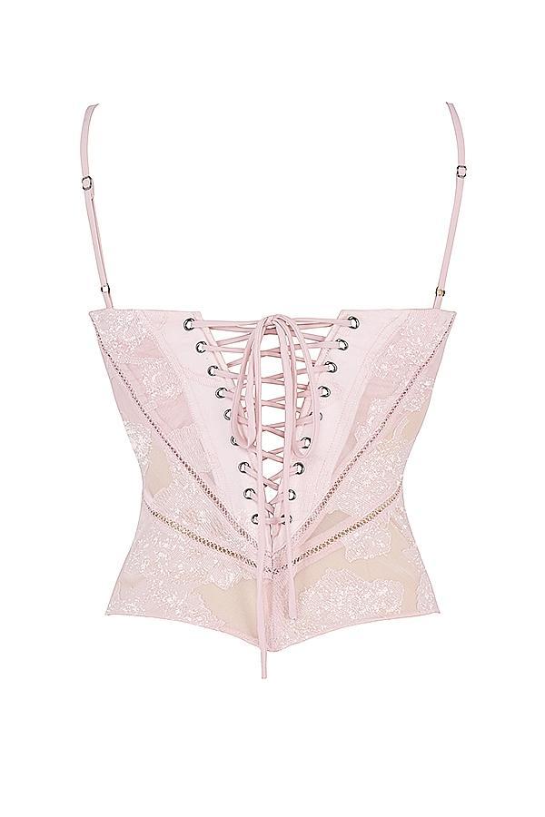 Lisette Pink Floral Lace Camisole Product Image