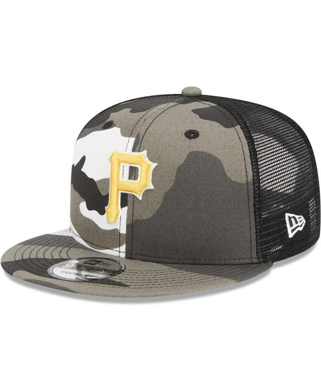 Mens New Era Camo Pittsburgh Pirates Urban Camo Trucker 9FIFTY Snapback Hat Product Image