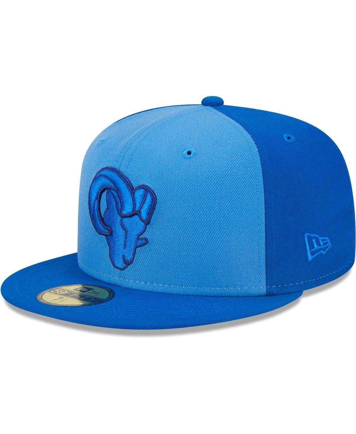 Mens New Era Royal Los Angeles Rams Tri-Tone 59FIFTY Fitted Hat Product Image