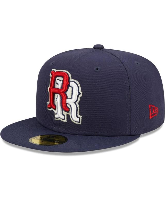 Mens New Era Navy Round Rock Express Authentic Collection Road 59FIFTY Fitted Hat Product Image