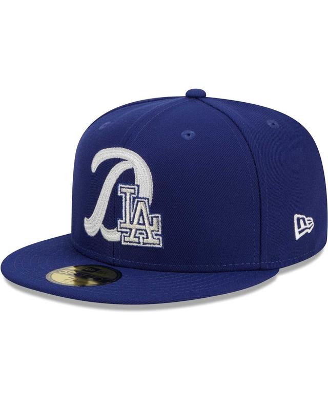 Mens New Era Royal Los Angeles Dodgers Duo Logo 59FIFTY Fitted Hat Product Image