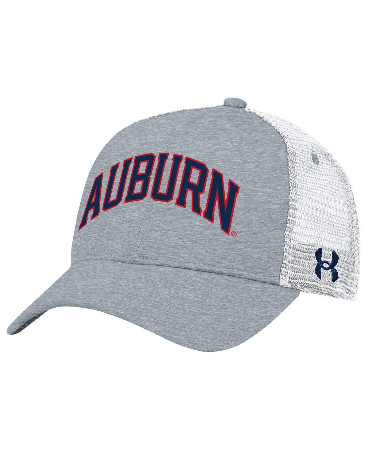 Mens Under Armour Gray Auburn Tigers 2023 Sideline Trucker Adjustable Hat Product Image