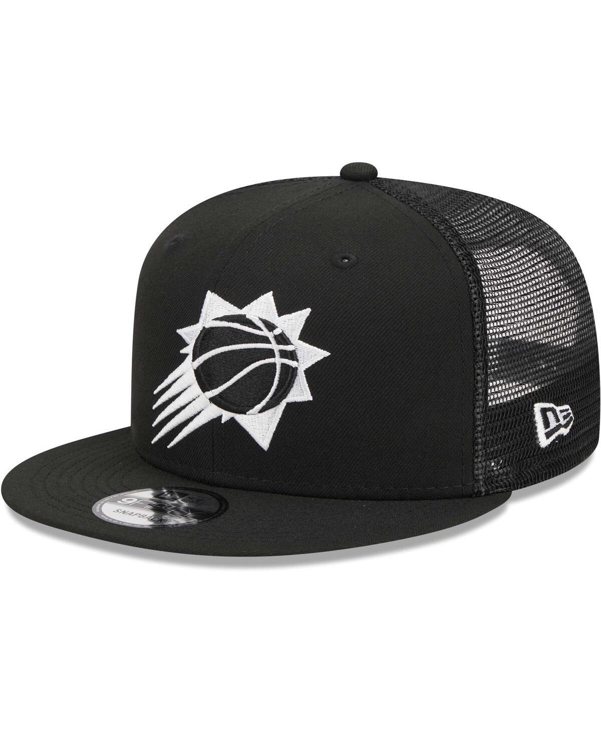 Mens New Era Black Phoenix Suns Evergreen 9FIFTY Trucker Snapback Hat Product Image