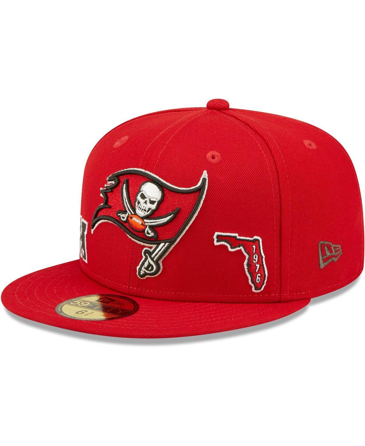 Mens New Era Tampa Bay Buccaneers Identity 59FIFTY Fitted Hat Product Image