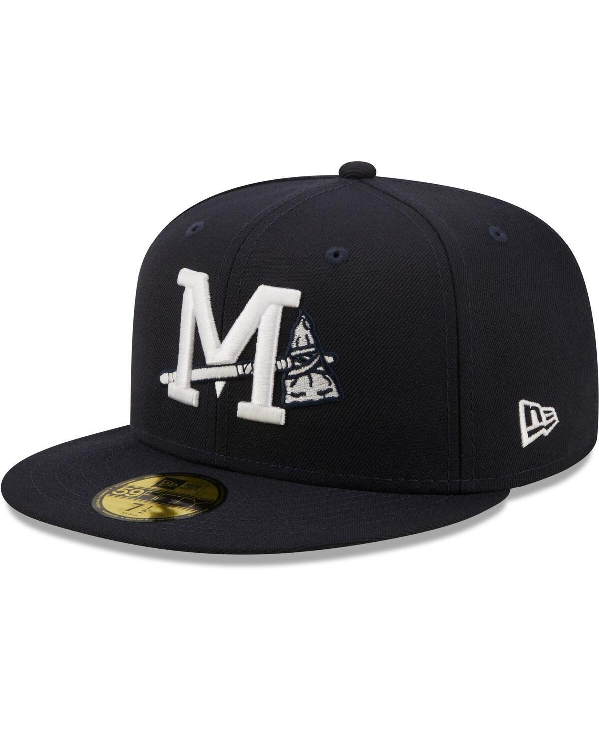 Mens New Era Navy Mississippi Braves Authentic Collection 59FIFTY Fitted Hat Product Image