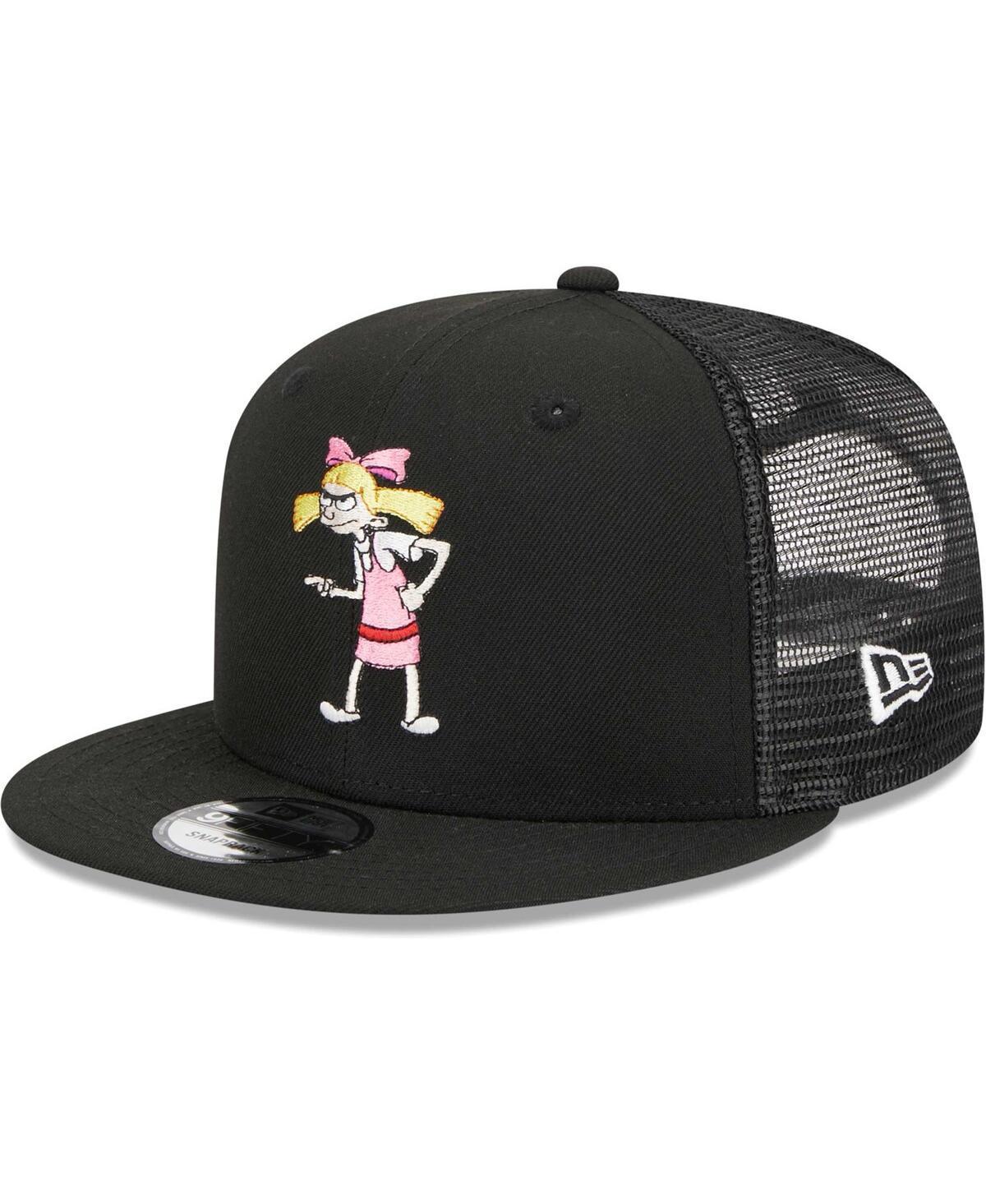 Mens New Era Black Hey Arnold! Helga Trucker 9FIFTY Snapback Hat Product Image