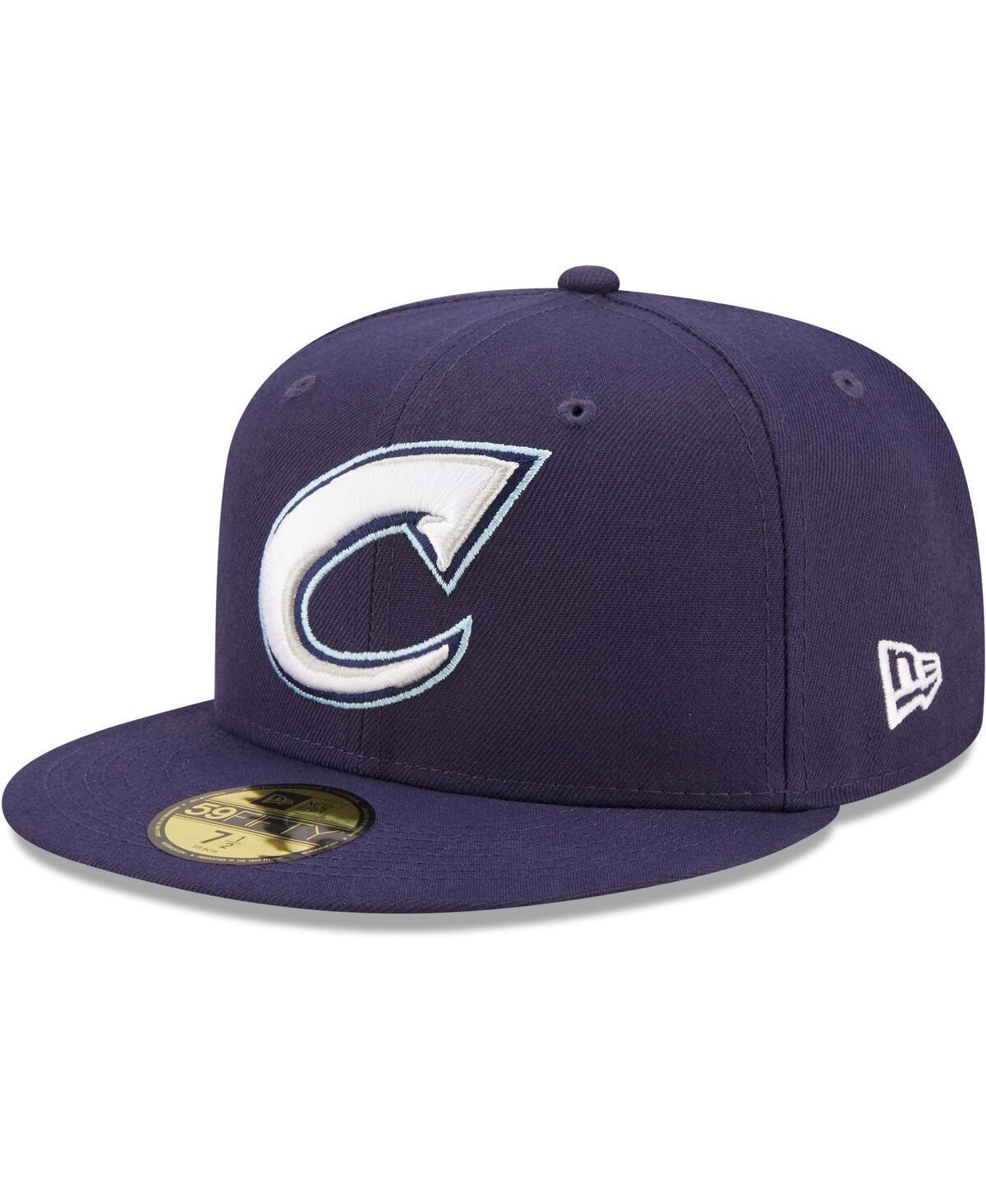 Mens New Era Navy Columbus Clippers Authentic Collection 59FIFTY Fitted Hat Product Image